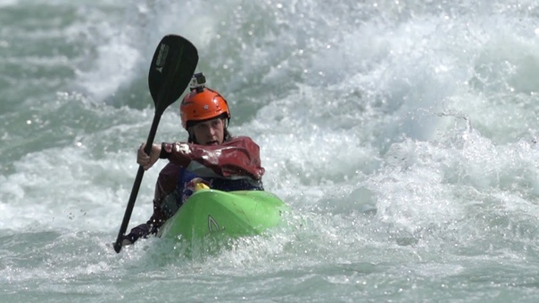 DJI Kayaking over the Rapids ( Behind the