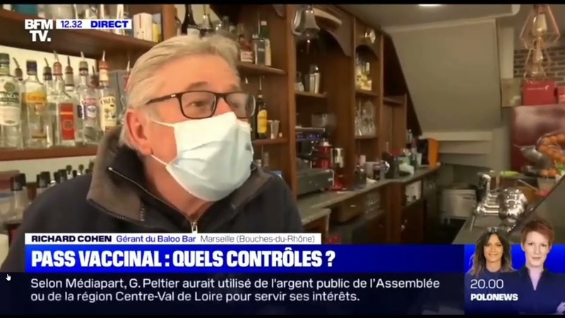 BFMTV : Un restaurateur sur le pass vaccinal : Une belle journée et personne à la