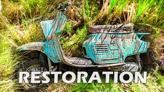 Full RESTORATION Abandoned Piaggo Vespa | Very old 1960s Rusty Abandoned Motorcycle from DUMP