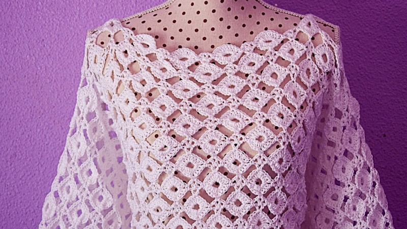 Crochet blouse with sleeves summers, crochet,