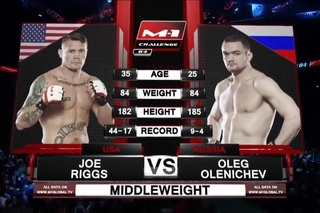Джо Риггс vs Олег Оленичев, M-1 Challenge 84