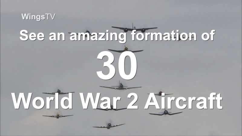 Flying Legends Airshow The Balbo. A stunning formation of THIRTY warbirds GREAT