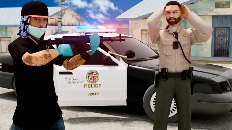 НАПАДЕНИЕ НА ПОЛИЦЕЙСКОГО в ПАТРУЛЕ на TRINITY RP в GTA