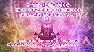 Матрица Гаряева. ВОССТАНОВЛЕНИЕ ПИЩЕВАРИТЕЛЬНОЙ СИСТЕМЫ.Garyaev. RESTORATION OF THE DIGESTIVE SYSTEM