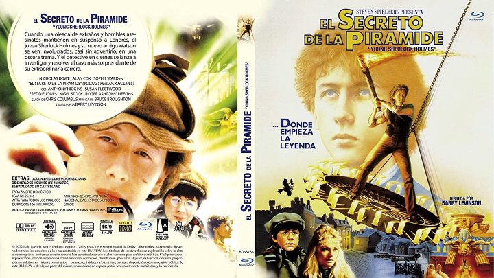 EL SECRETO DE LA PIRAMIDE (1985) de Barry Levinson con Nicholas Rowe, Alan Cox, Sophie Ward by