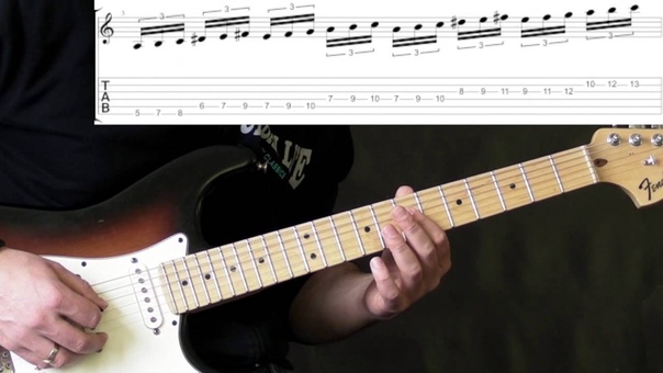 Malmsteen Meets Gilbert Speed Run, Lick Guitar