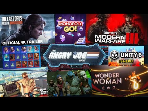 AJS News TLOU2 Remastered, MW3 LOWEST Rated COD, Wonder Woman NOT Live Service, Monopoly Go