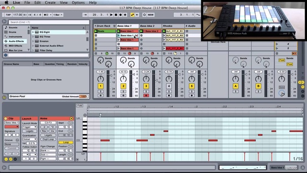 Ableton, producer POV MAX 117 BPM Deep House Composition feat