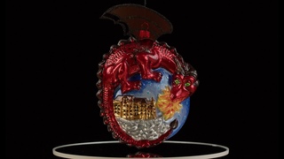 The Wawel Dragon by Mysteria - Handmade Glass Christmas Ornament from Poland