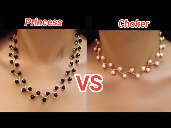 Princess vs Choker How to make a pearl necklace with