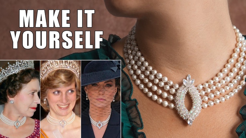 Queen Elizabeth Pearl Necklace Tutorial, Cubic Right Angle Weave Beaded Pendant
