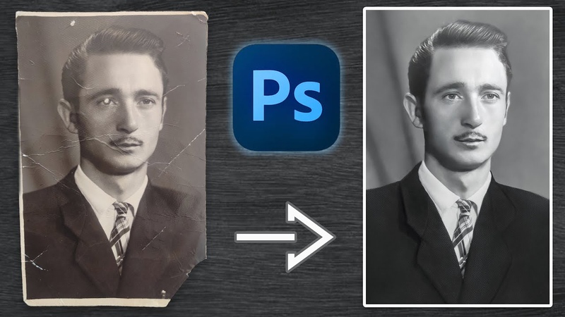 How To Restore Old Photos With Photoshop by Hand Bonus Enhancing it with AI