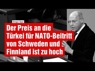Der Preis an die Trkei fr NATO-Beitritt von Schweden und Finnland ist zu hoch