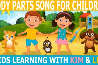 Body parts song for children | Parts of the body with KIM & LEO - Happy Baby Show
