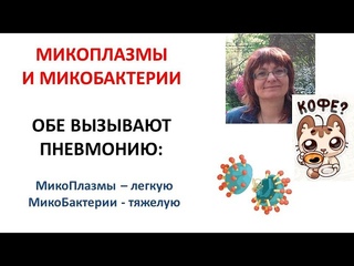 Пневмония из-за Микоплазмы и Микобактерии (это разные вещи)