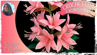 วิธีถักดอก Pink Crinodonna Lily