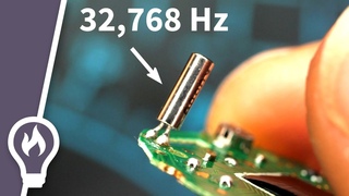 How a quartz watch works - its heart beats 32,768 times a second